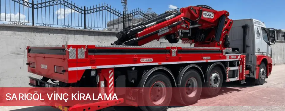 Sarıgöl İlçemi Vinç Kiralama